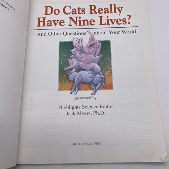 Do Cats Really Have Nine Lives? By Jack Myers 1993 - Picture 4 of 7